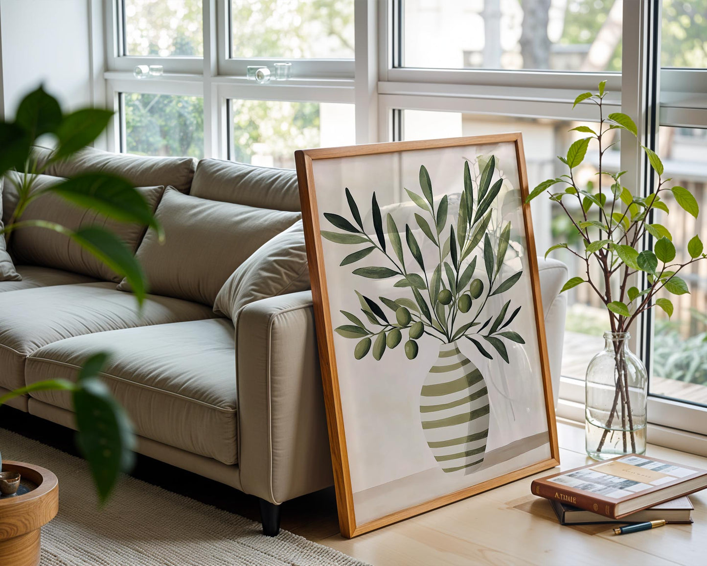 Simple Olives – Minimalist Mediterranean Wall Art Print