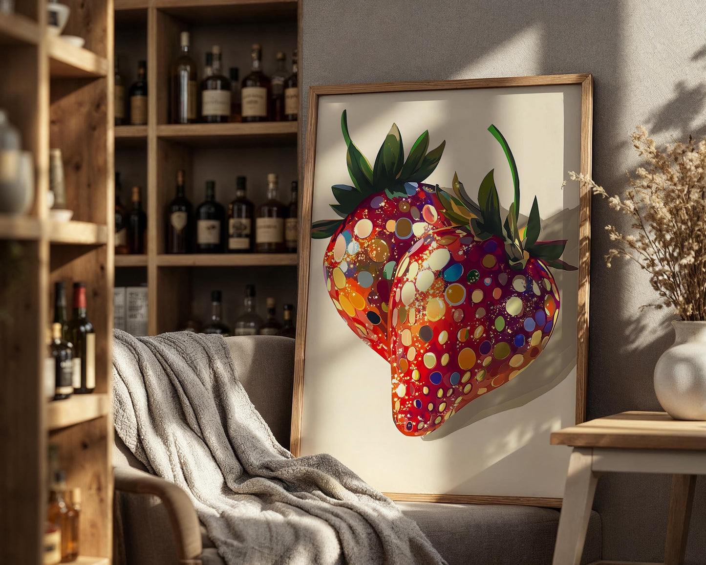 Strawberry Party | Disco Fruits Art Print