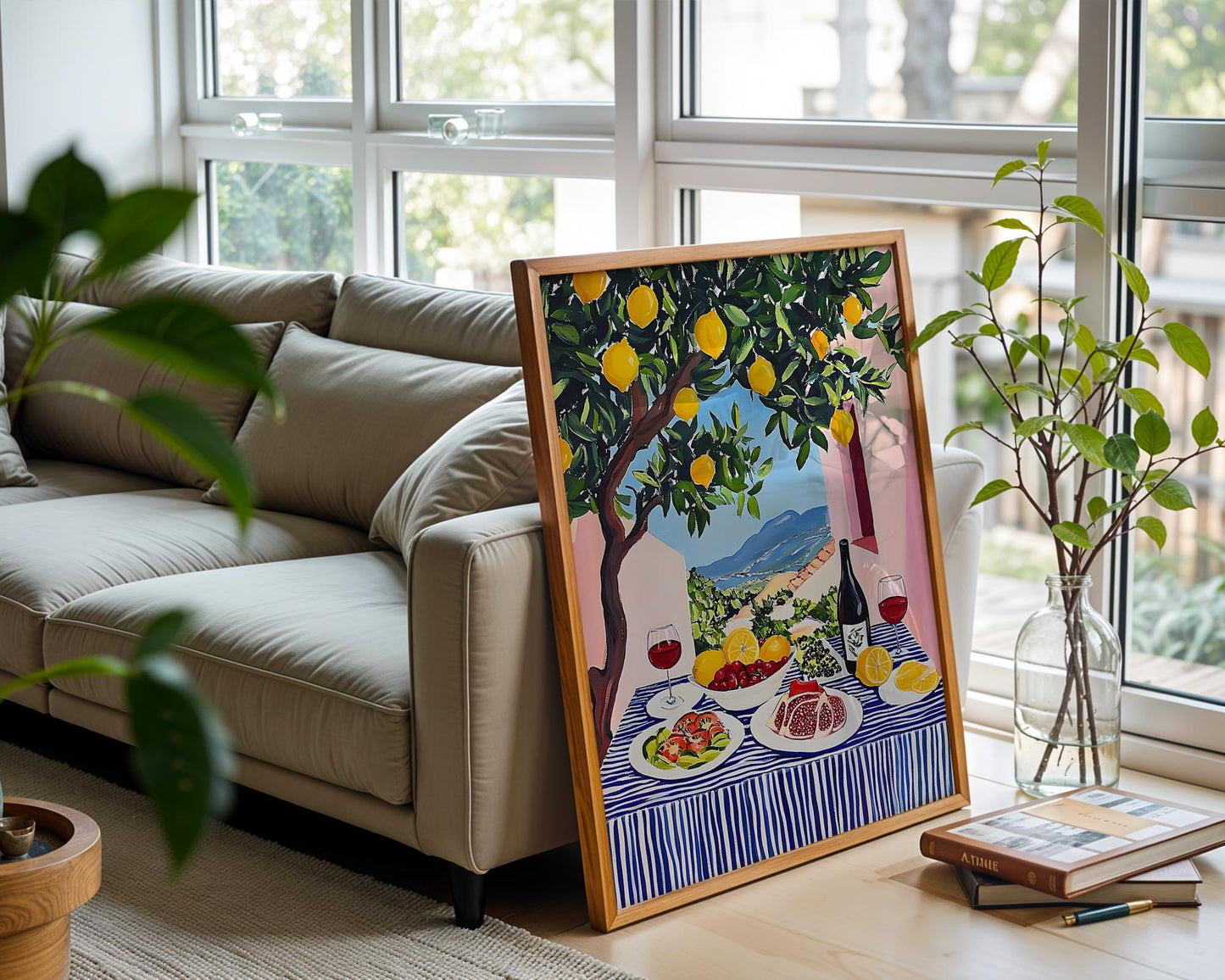 The Summer Table – Mediterranean Lemon Wall Art Print