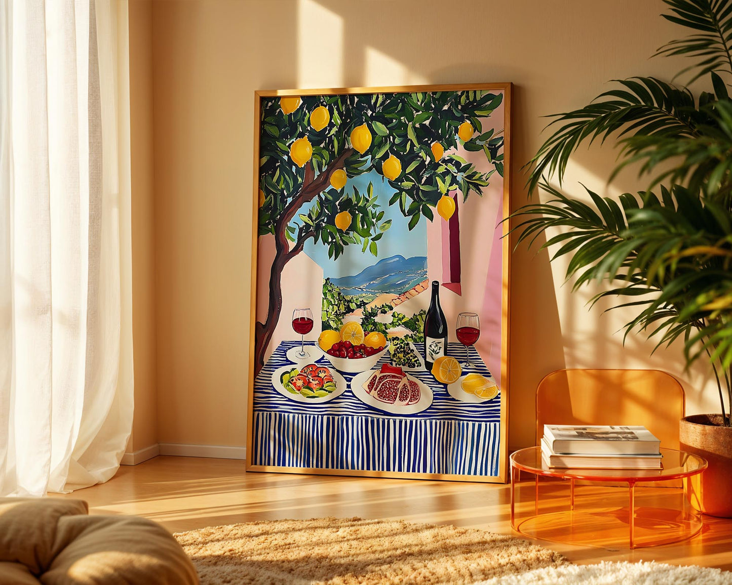 The Summer Table – Mediterranean Lemon Wall Art Print