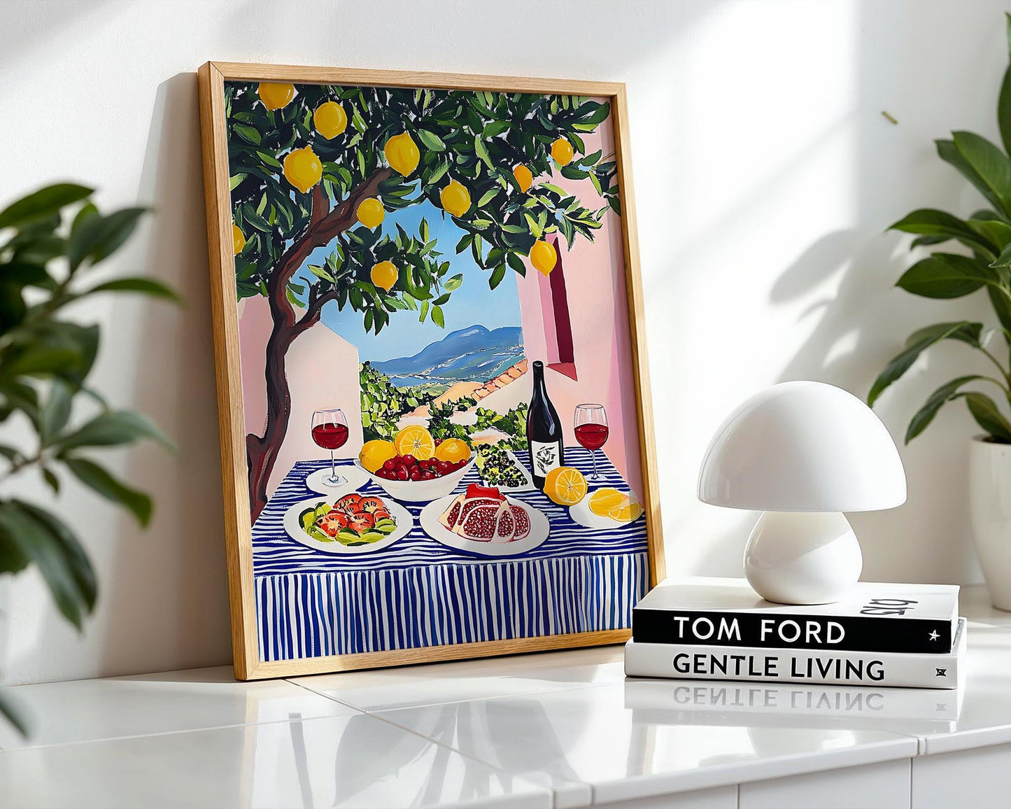 The Summer Table – Mediterranean Lemon Wall Art Print