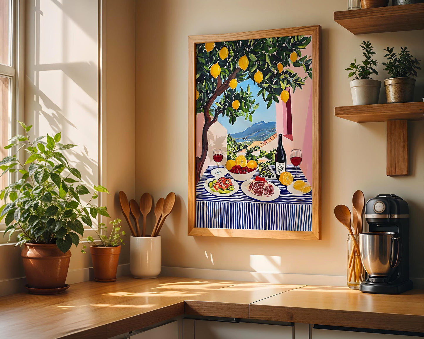 The Summer Table – Mediterranean Lemon Wall Art Print