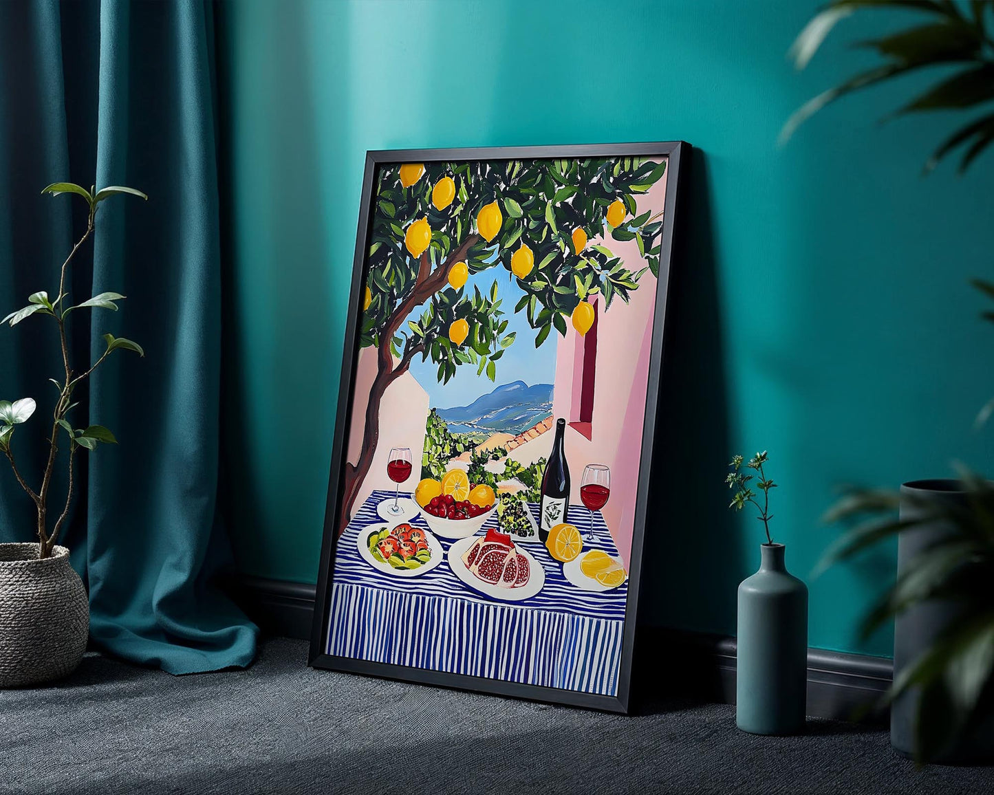 The Summer Table – Mediterranean Lemon Wall Art Print