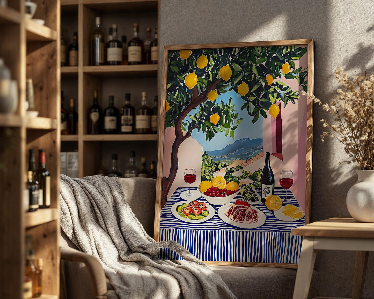 The Summer Table – Mediterranean Lemon Wall Art Print