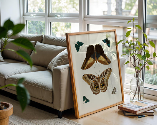Vintage Butterfly Study – Natural History Wall Art Print