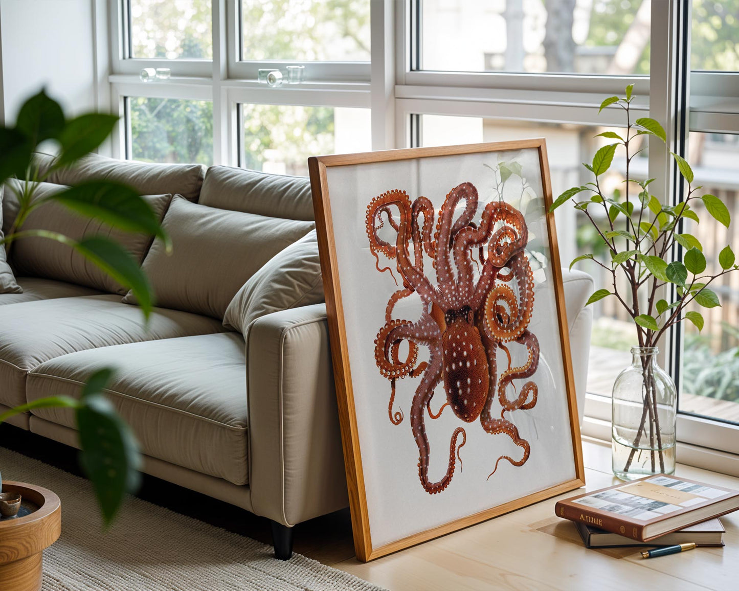 Vintage Octopus – Coastal Marine Wall Art Print