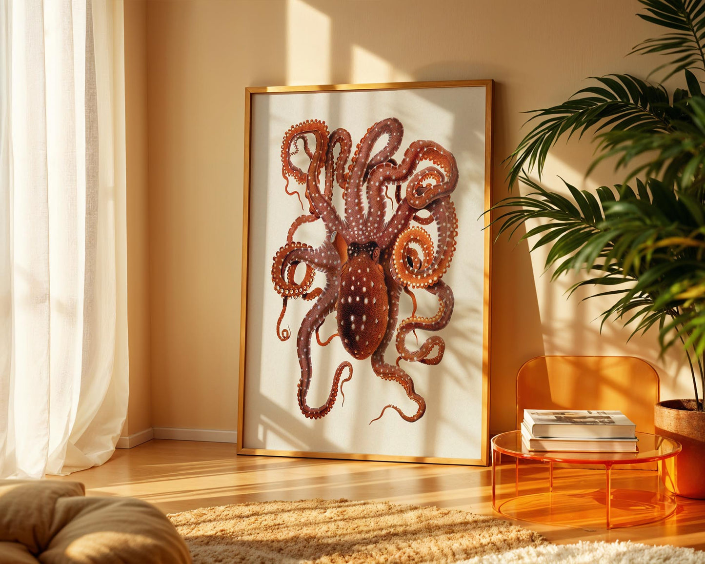 Vintage Octopus – Coastal Marine Wall Art Print