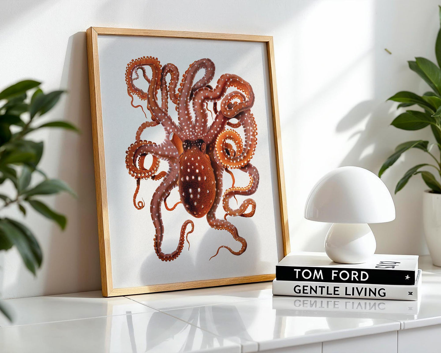 Vintage Octopus – Coastal Marine Wall Art Print