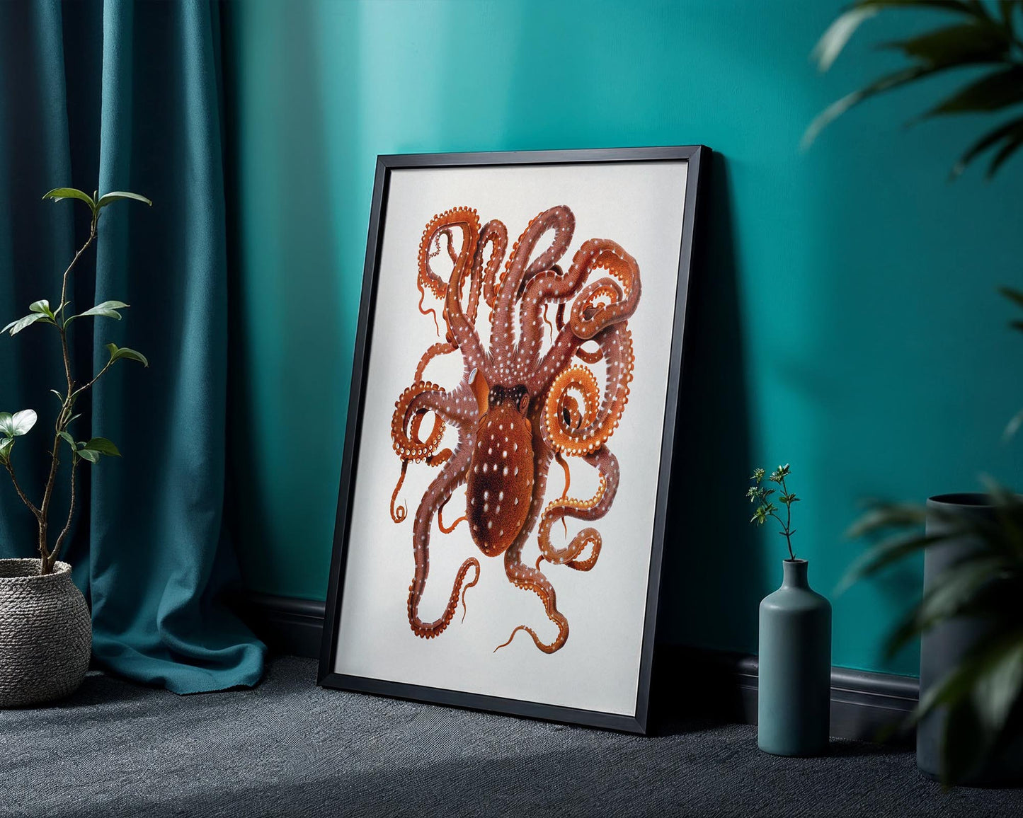 Vintage Octopus – Coastal Marine Wall Art Print