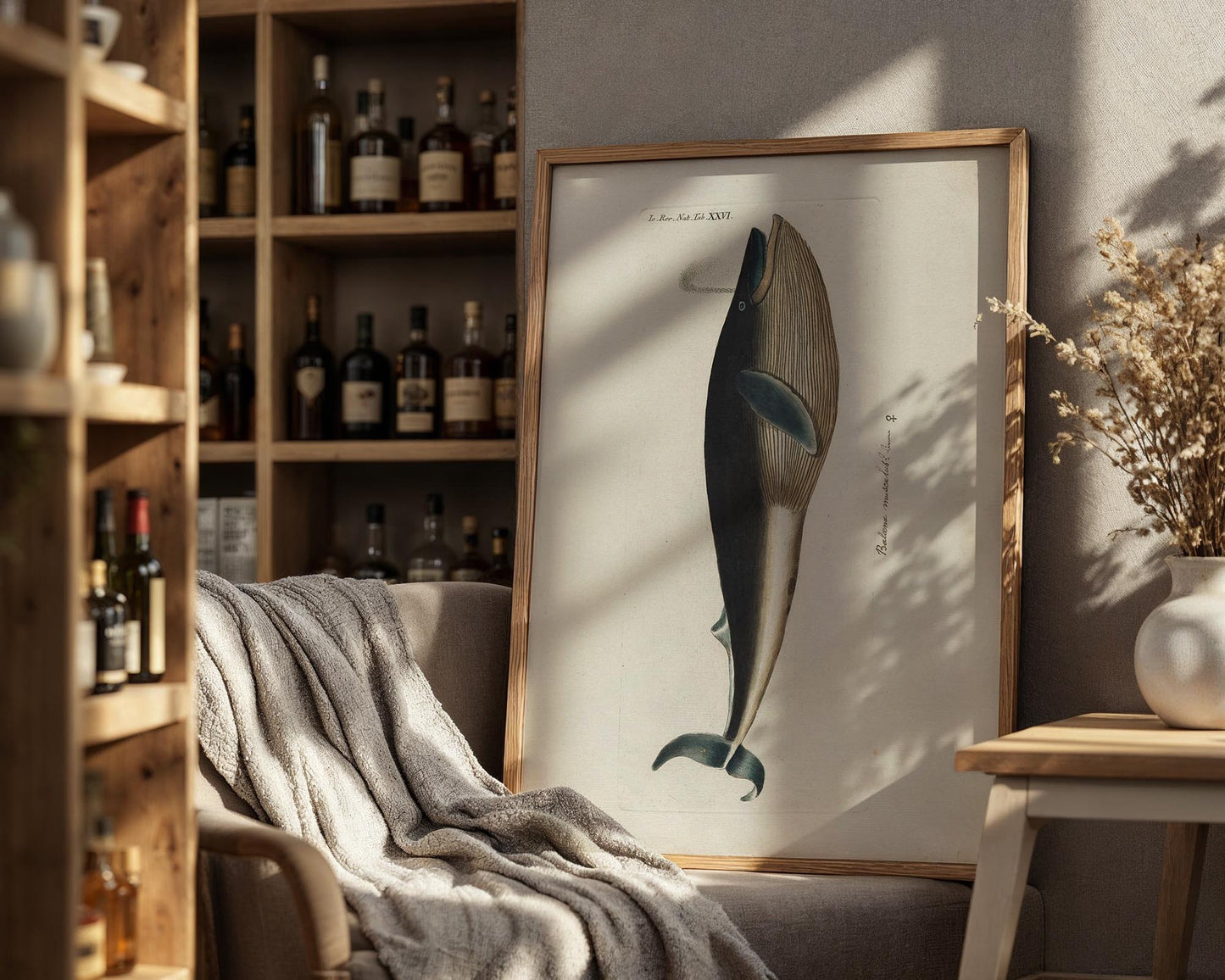 Vintage Whale Illustration – Natural History Wall Art Print