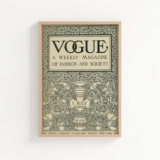 Vogue Cover (1909) | Vintage Fashion Magazine Poster