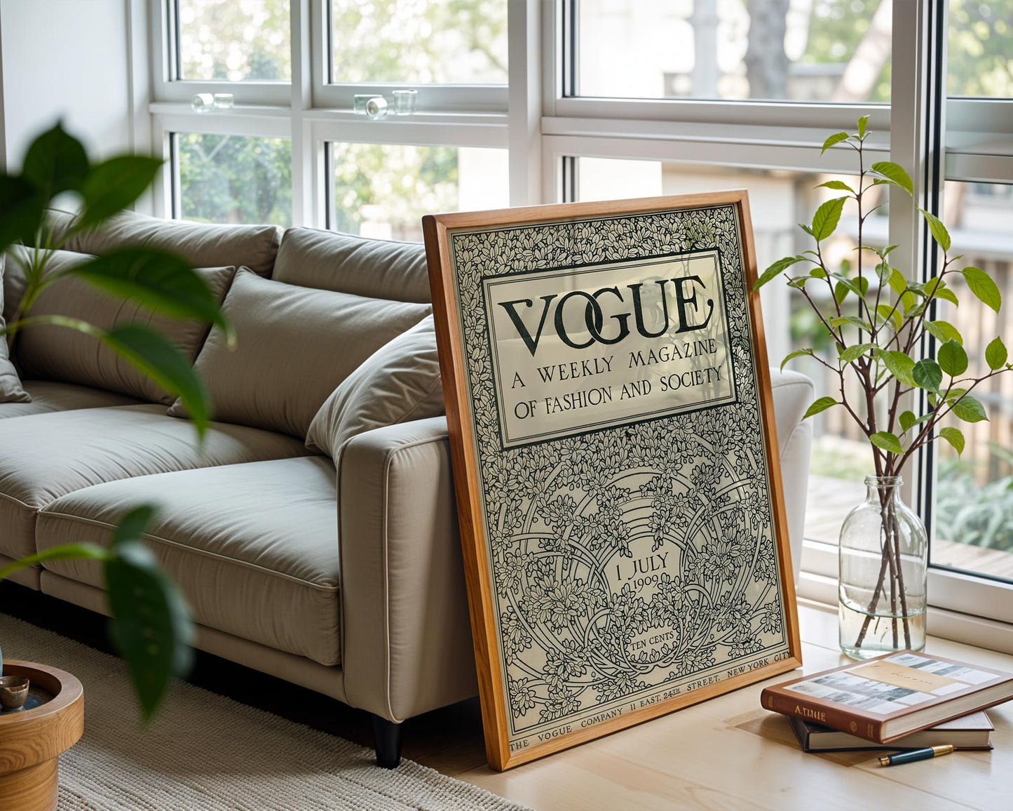 Vogue Cover (1909) | Vintage Fashion Magazine Poster