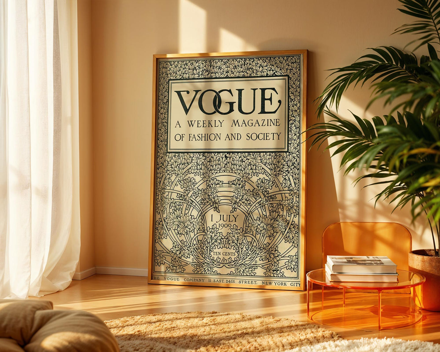 Vogue Cover (1909) | Vintage Fashion Magazine Poster