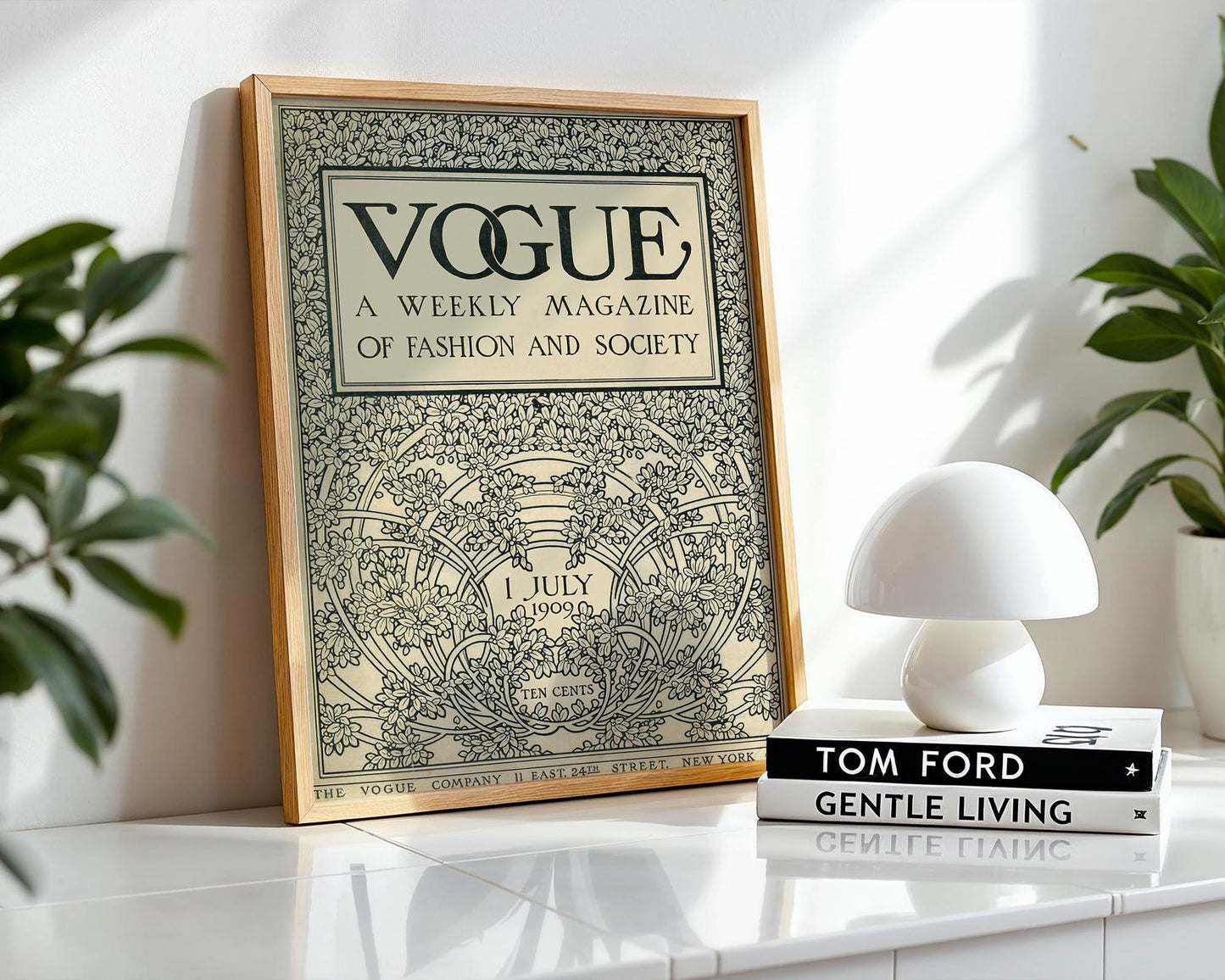 Vogue Cover (1909) | Vintage Fashion Magazine Poster