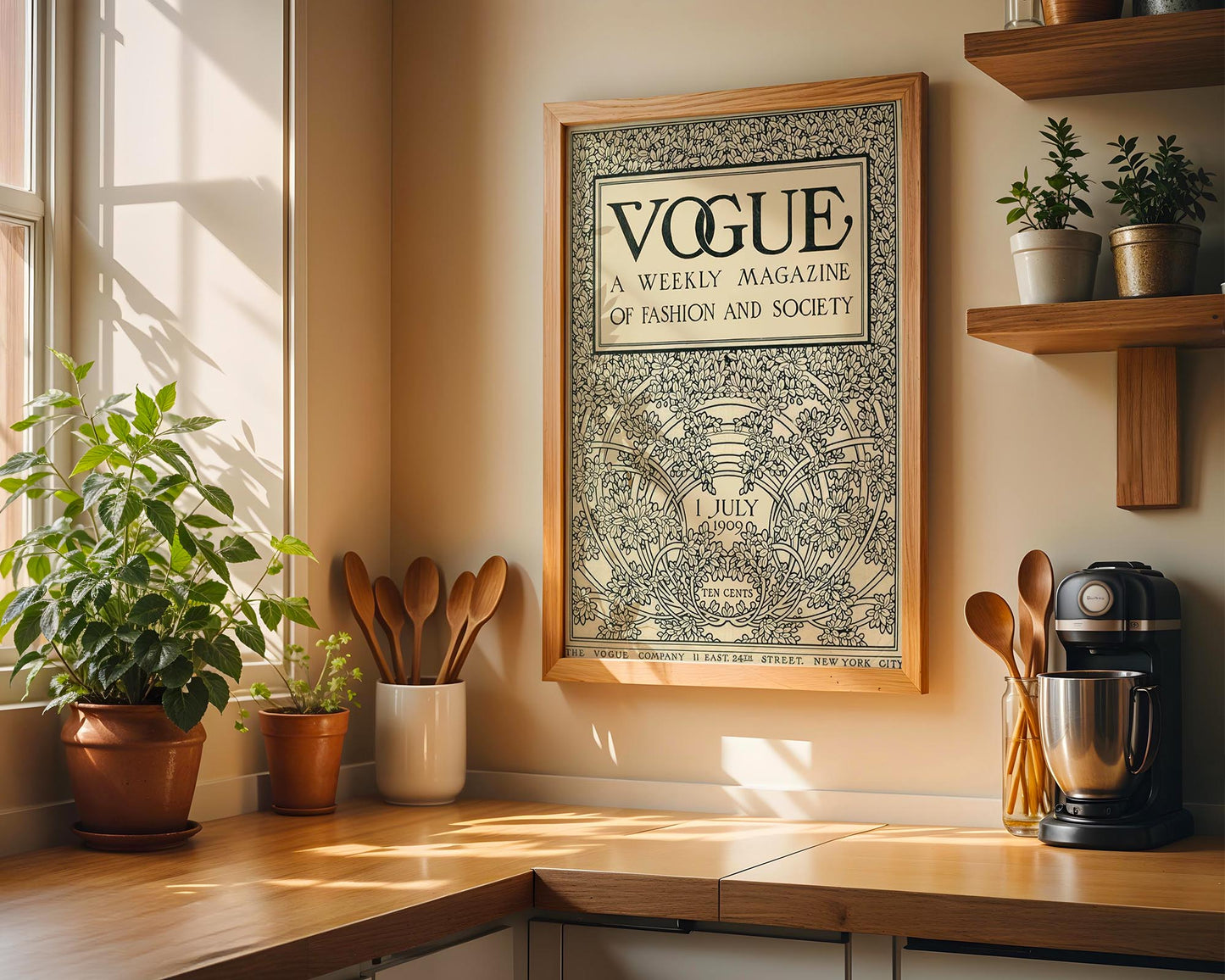 Vogue Cover (1909) | Vintage Fashion Magazine Poster
