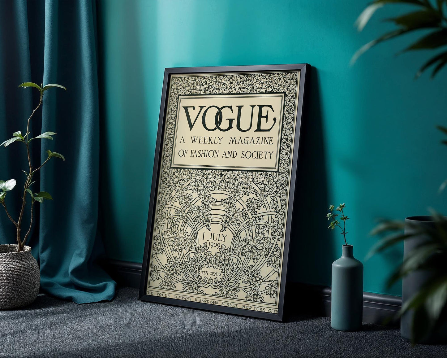 Vogue Cover (1909) | Vintage Fashion Magazine Poster