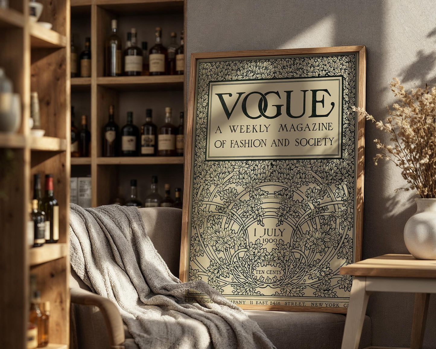 Vogue Cover (1909) | Vintage Fashion Magazine Poster
