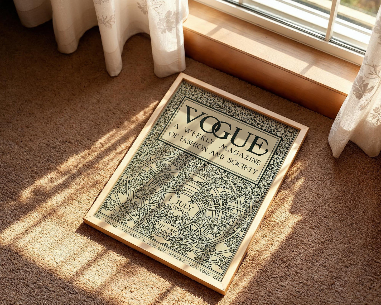 Vogue Cover (1909) | Vintage Fashion Magazine Poster