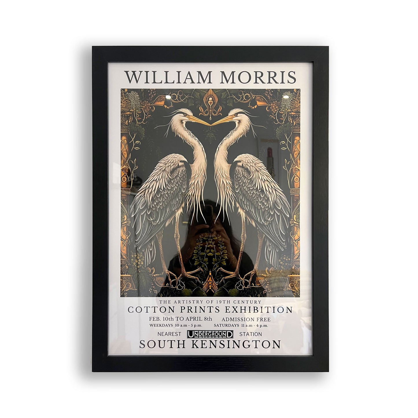 A2 Wide Black Picture Frame – MDF Wood Frame with Acrylic Glass