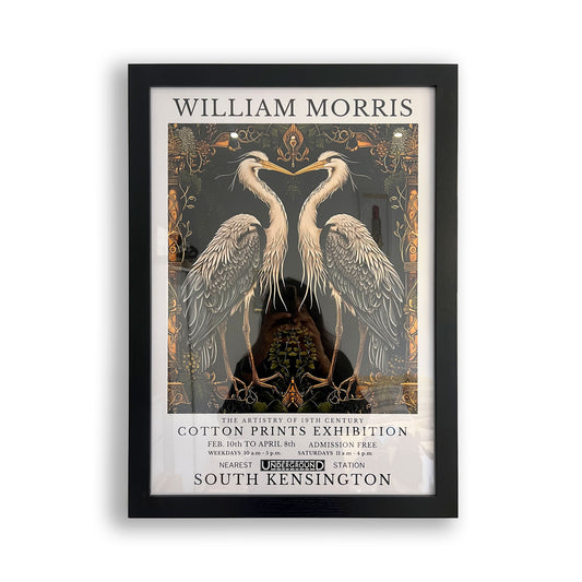 A2 Wide Black Picture Frame – MDF Wood Frame with Acrylic Glass