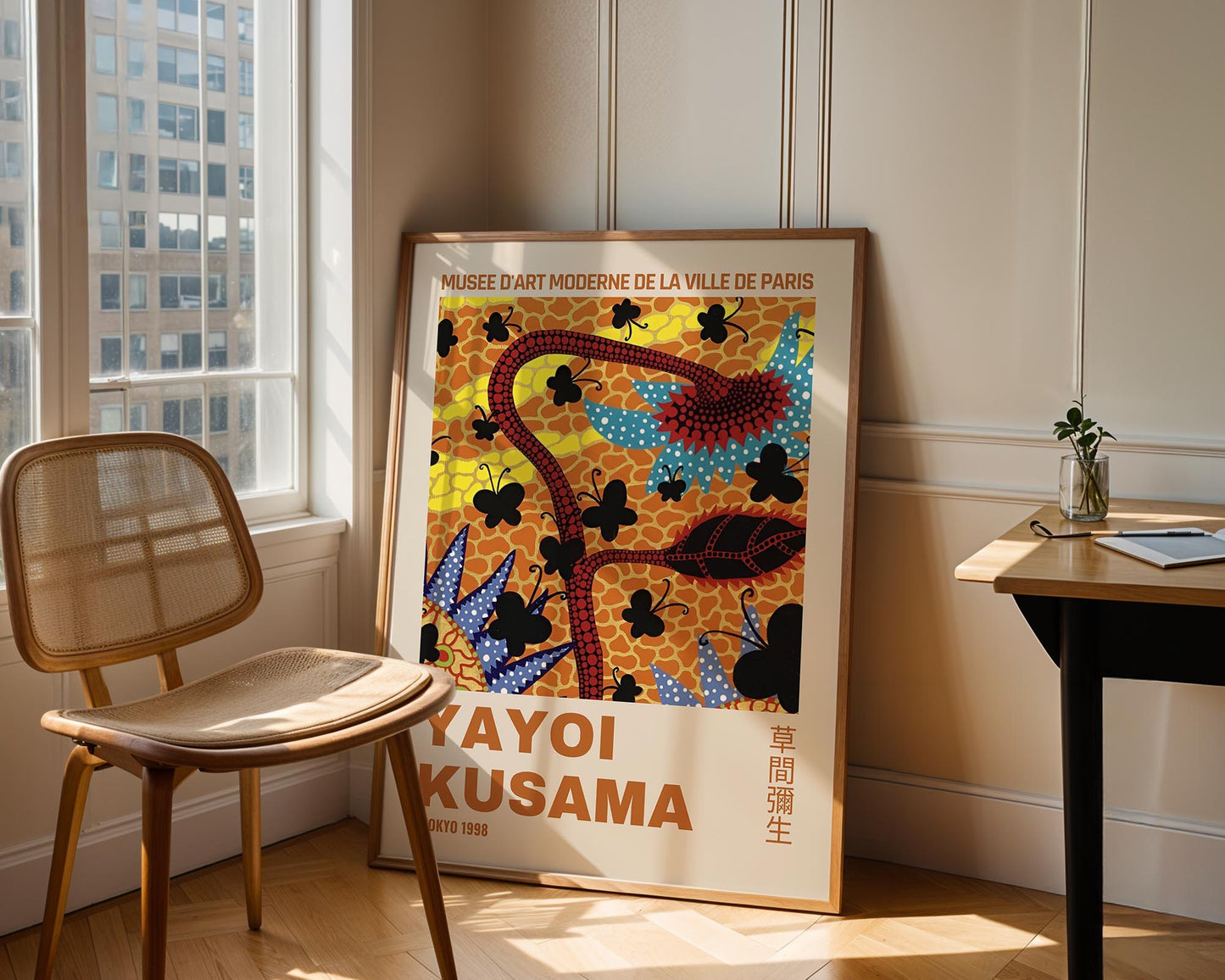 Yayoi Kusama Butterflies & Vines | Tokyo 1998 Exhibition Poster