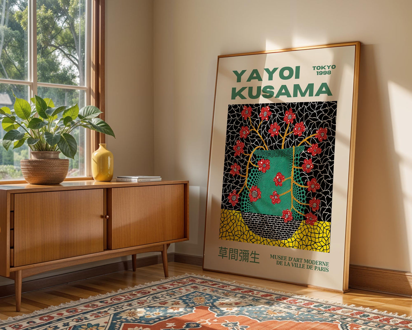 Yayoi Kusama Cherry Blossom Vase | Tokyo 1998 Exhibition Poster