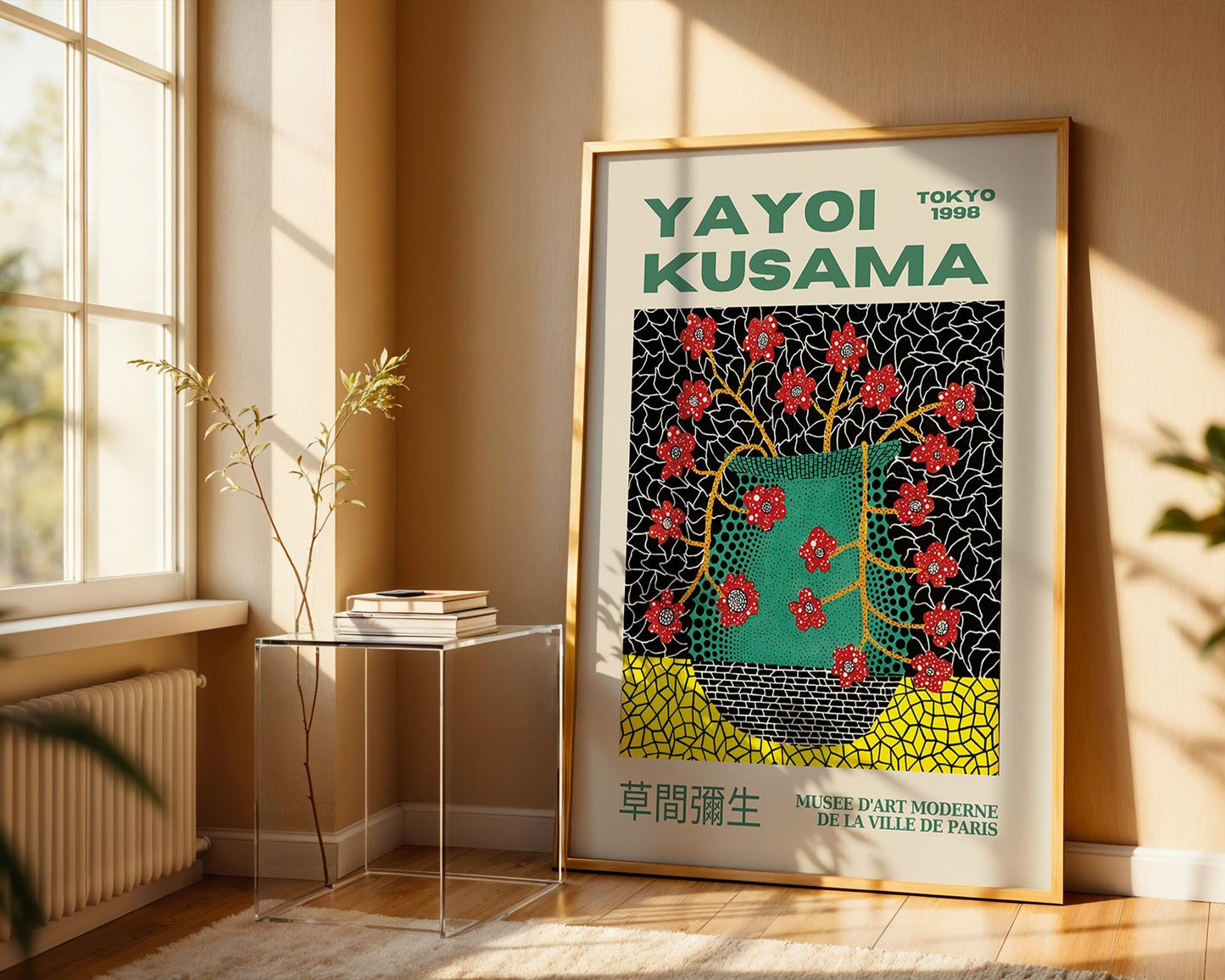 Yayoi Kusama Cherry Blossom Vase | Tokyo 1998 Exhibition Poster