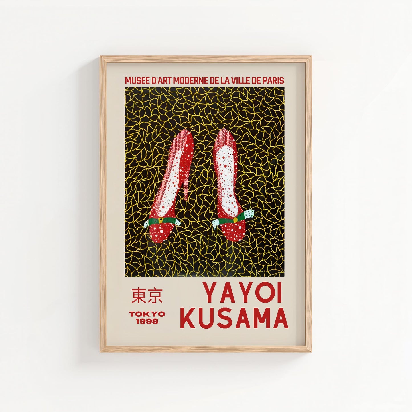Yayoi Kusama Red Shoes Tokyo Exhibition Poster
