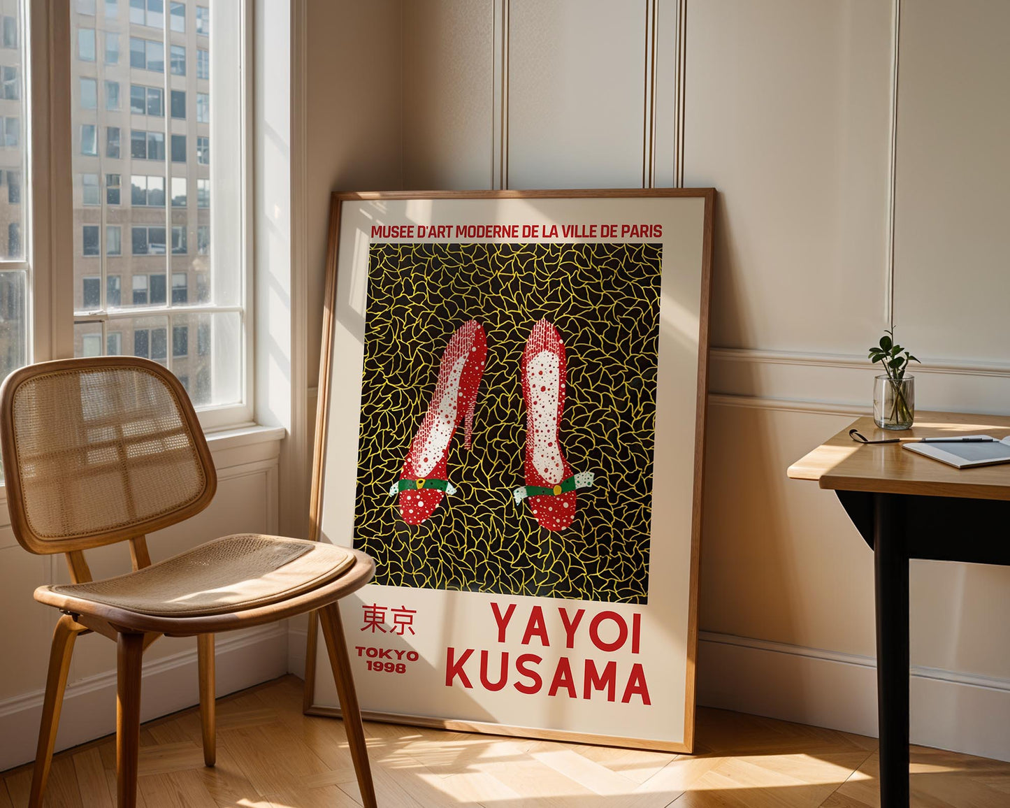 Yayoi Kusama Red Shoes Tokyo Exhibition Poster