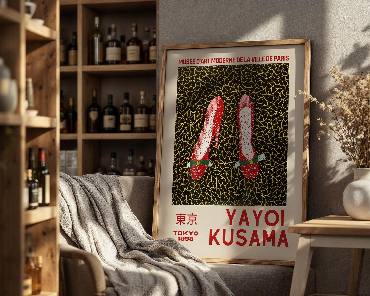 Yayoi Kusama Red Shoes Tokyo Exhibition Poster