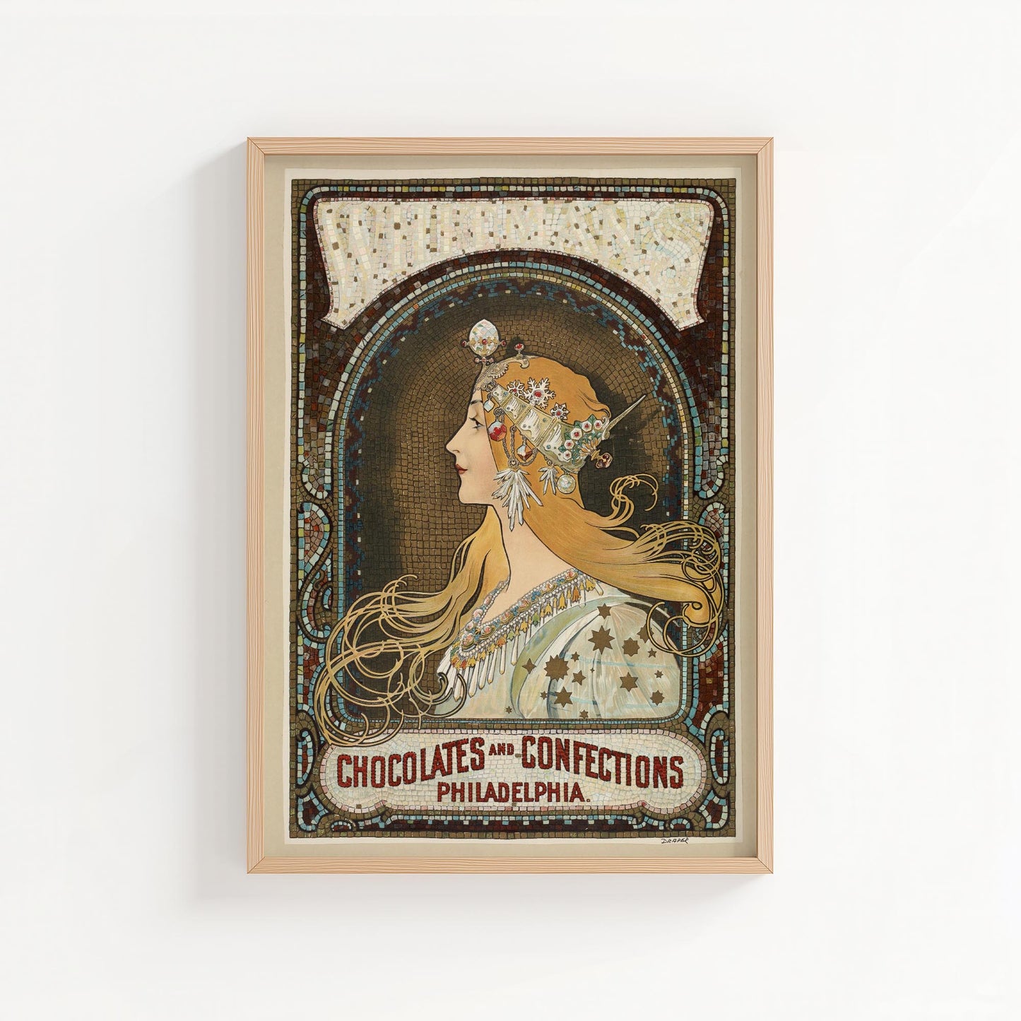 Alphonse Mucha Zodiac Poster | Vintage Art Nouveau Wall Art