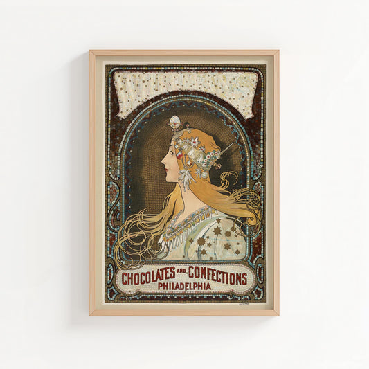 Alphonse Mucha Zodiac Poster | Vintage Art Nouveau Wall Art