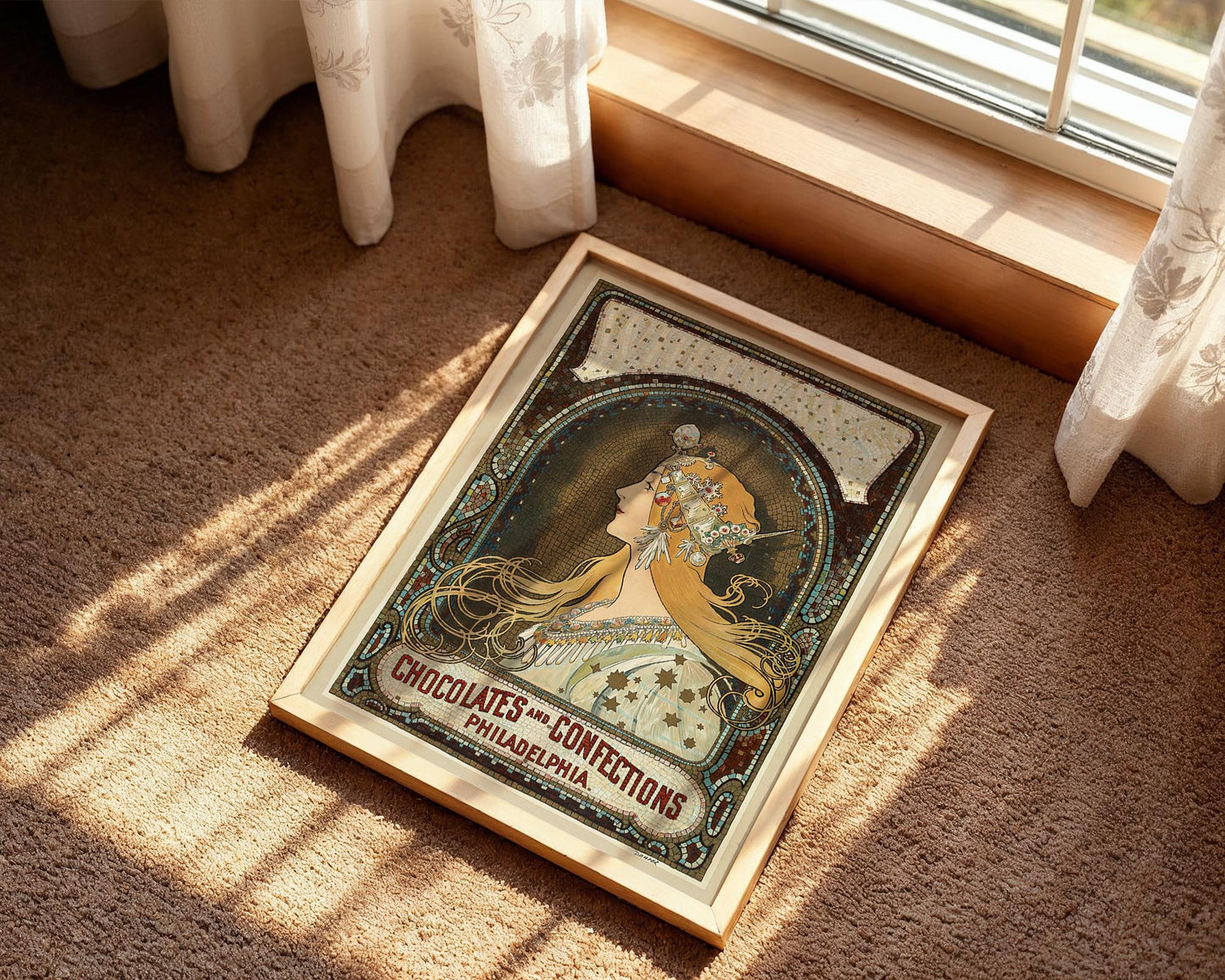 Alphonse Mucha Zodiac Poster | Vintage Art Nouveau Wall Art